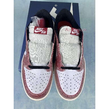 Trophy Room x Air Jordan 1 Low OG SP Chicago Friends & Family FN0432-017 White/Sail/Varsity Red/Black Mens Womens Shoes