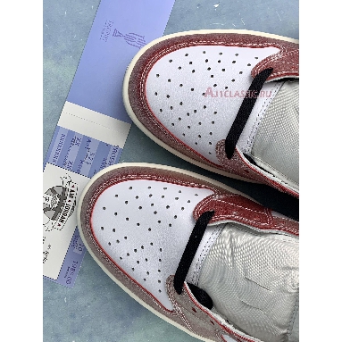 Trophy Room x Air Jordan 1 Low OG SP Chicago Friends & Family FN0432-017 White/Sail/Varsity Red/Black Mens Womens Shoes