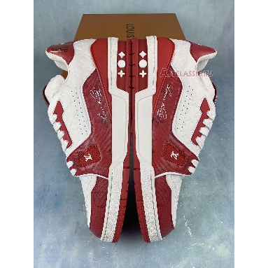 Louis Vuitton Trainer Low #54 Mini Monogram - Red 1AANFJ Red/White Sneakers