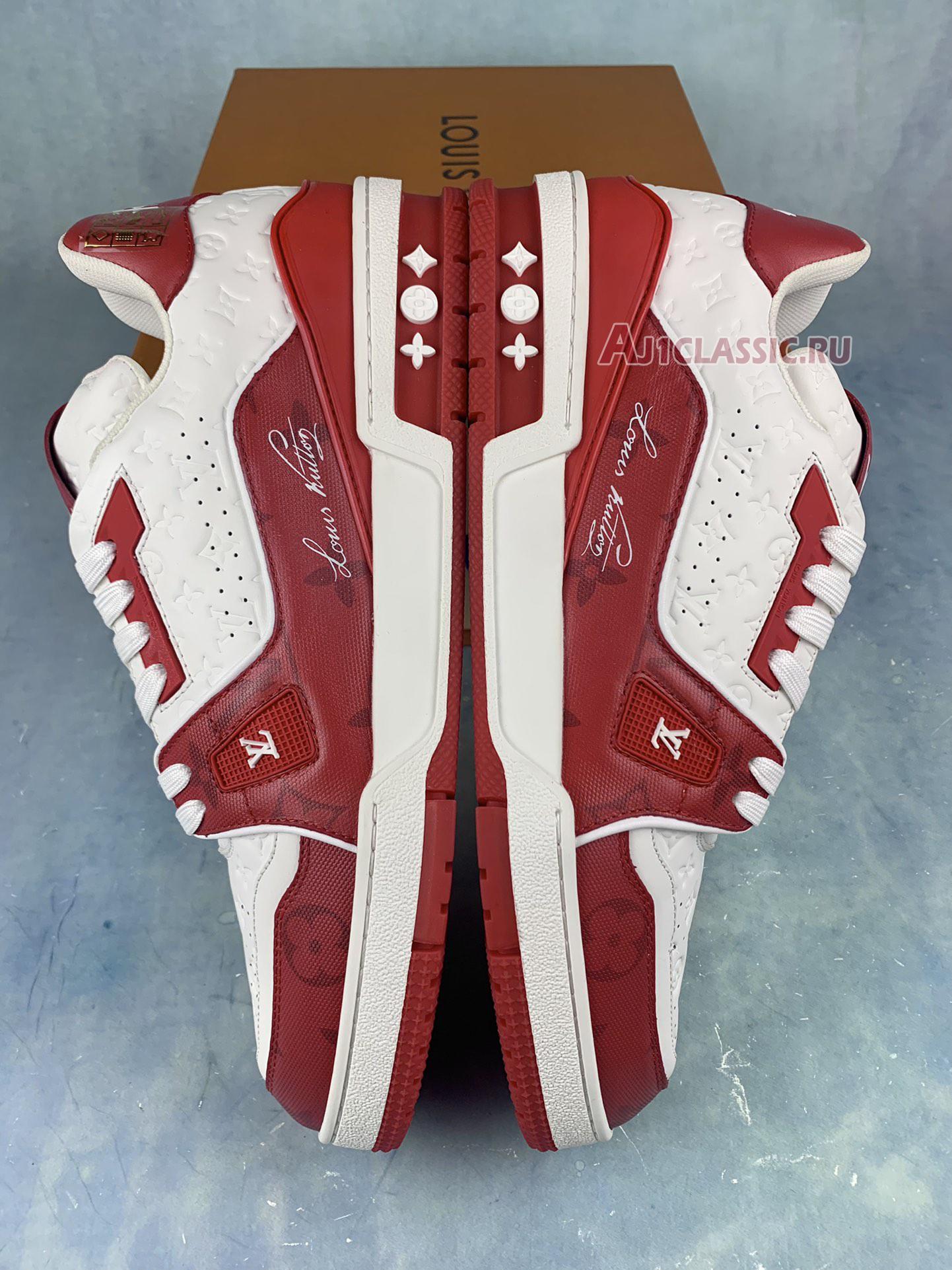 New Louis Vuitton Trainer Low "#54 Mini Monogram - Red" 1AANFJ Shoes