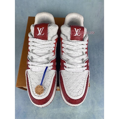 Louis Vuitton Trainer Low #54 Mini Monogram - Red 1AANFJ Red/White Sneakers