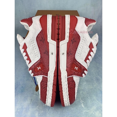 Louis Vuitton Trainer Low #54 Mini Monogram - Red 1AANFJ Red/White Sneakers