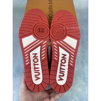 Louis Vuitton Trainer Low #54 Mini Monogram - Red 1AANFJ Red/White Sneakers