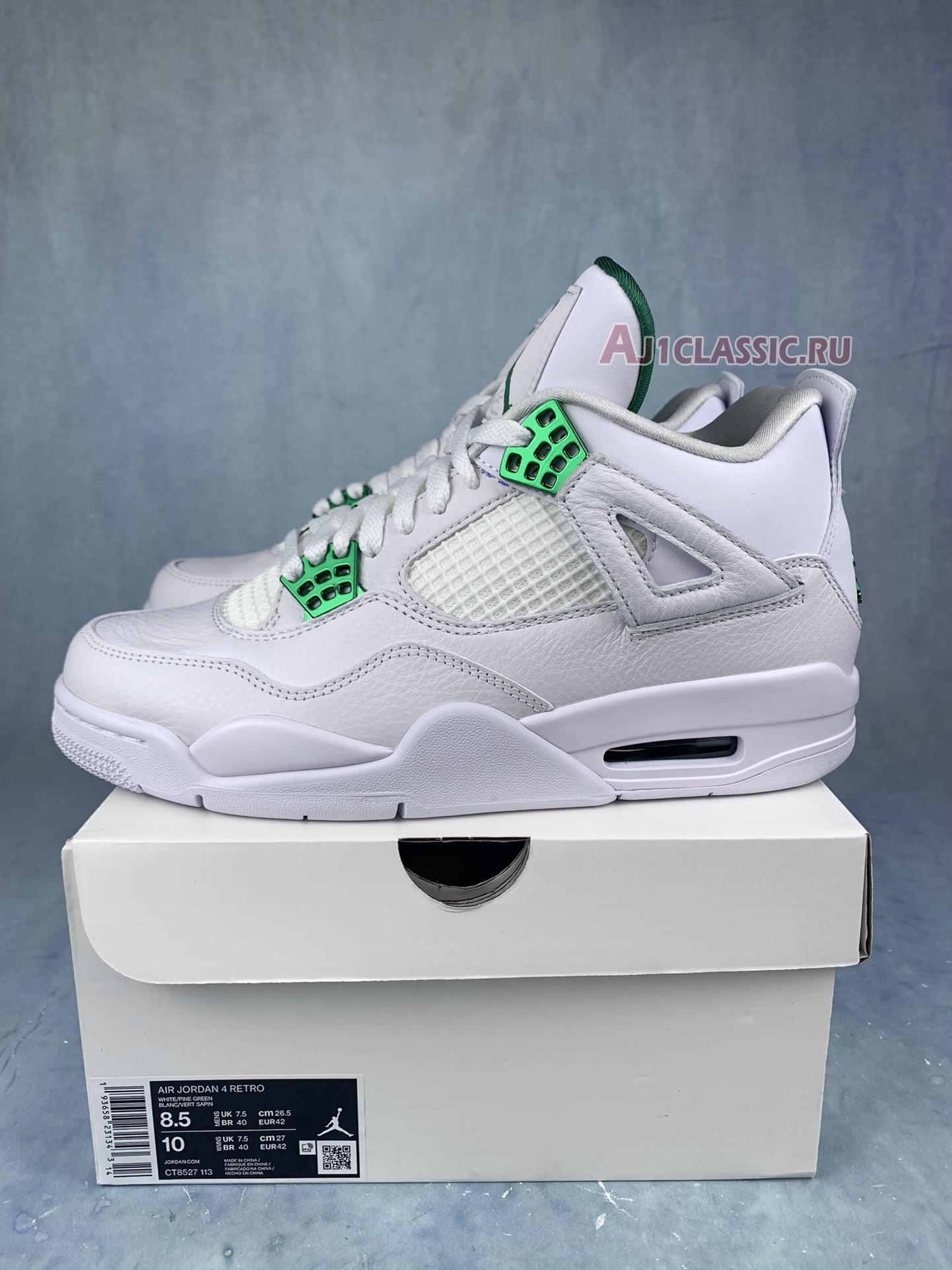 New Air Jordan 4 Retro "Green Metallic" CT8527-113-2 Shoes