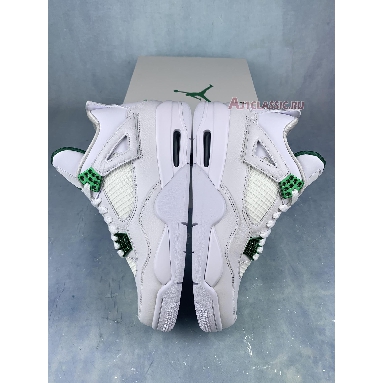 Air Jordan 4 Retro Green Metallic CT8527-113-2 White/Pine Green/Metallic Silver Mens Womens Shoes