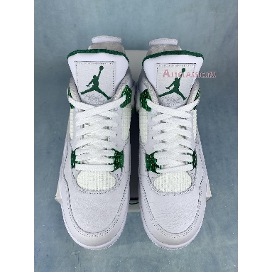 Air Jordan 4 Retro Green Metallic CT8527-113-2 White/Pine Green/Metallic Silver Sneakers