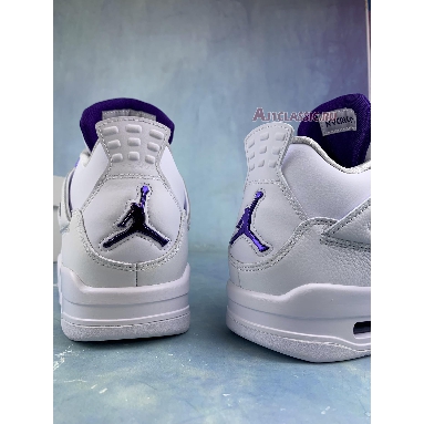 Air Jordan 4 Retro Purple Metallic CT8527-115 White/Court Purple/Metallic Silver Sneakers