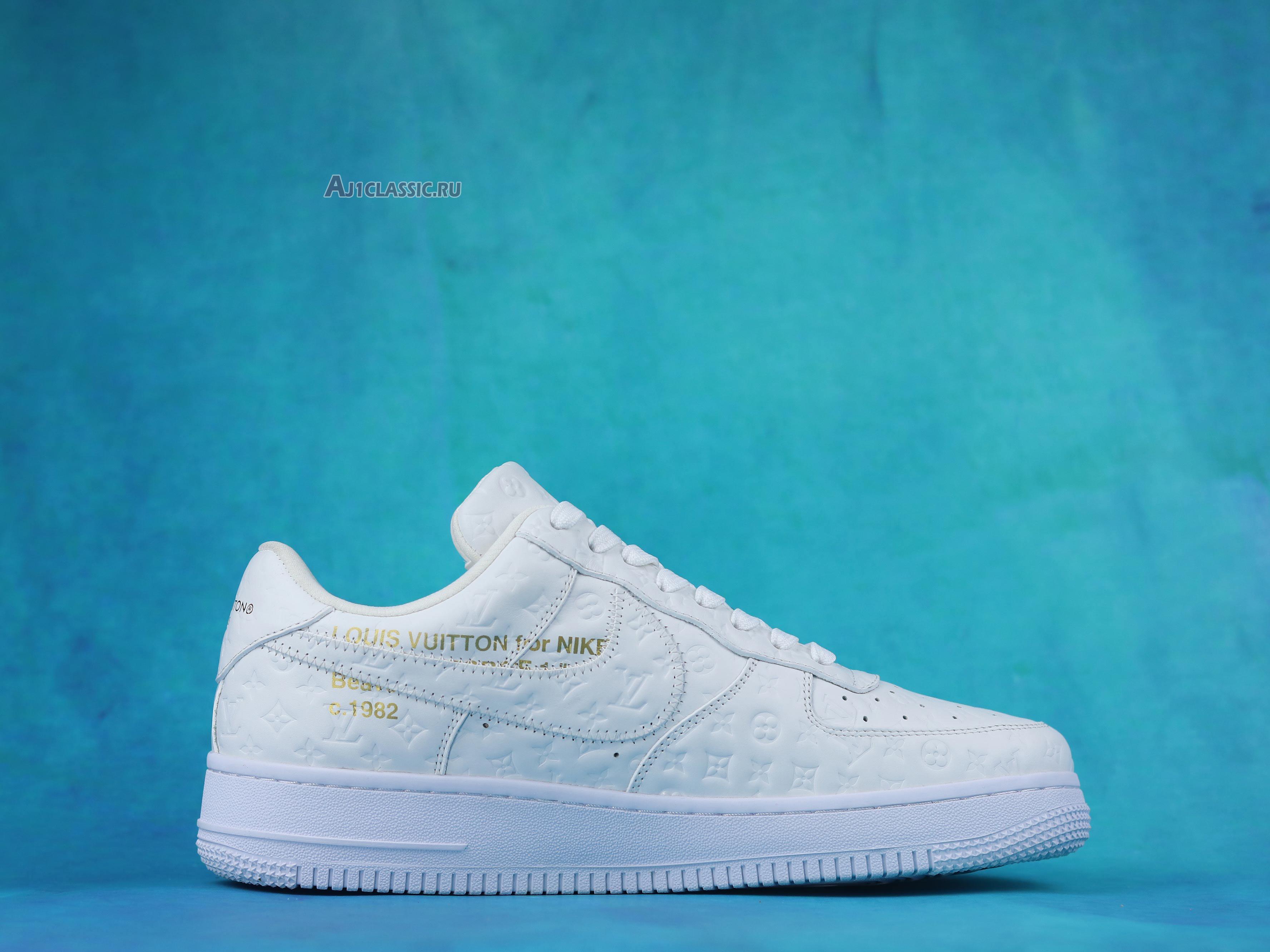 Louis Vuitton x Nike Air Force 1 Low "Triple White" 1A9V WHITE LOW