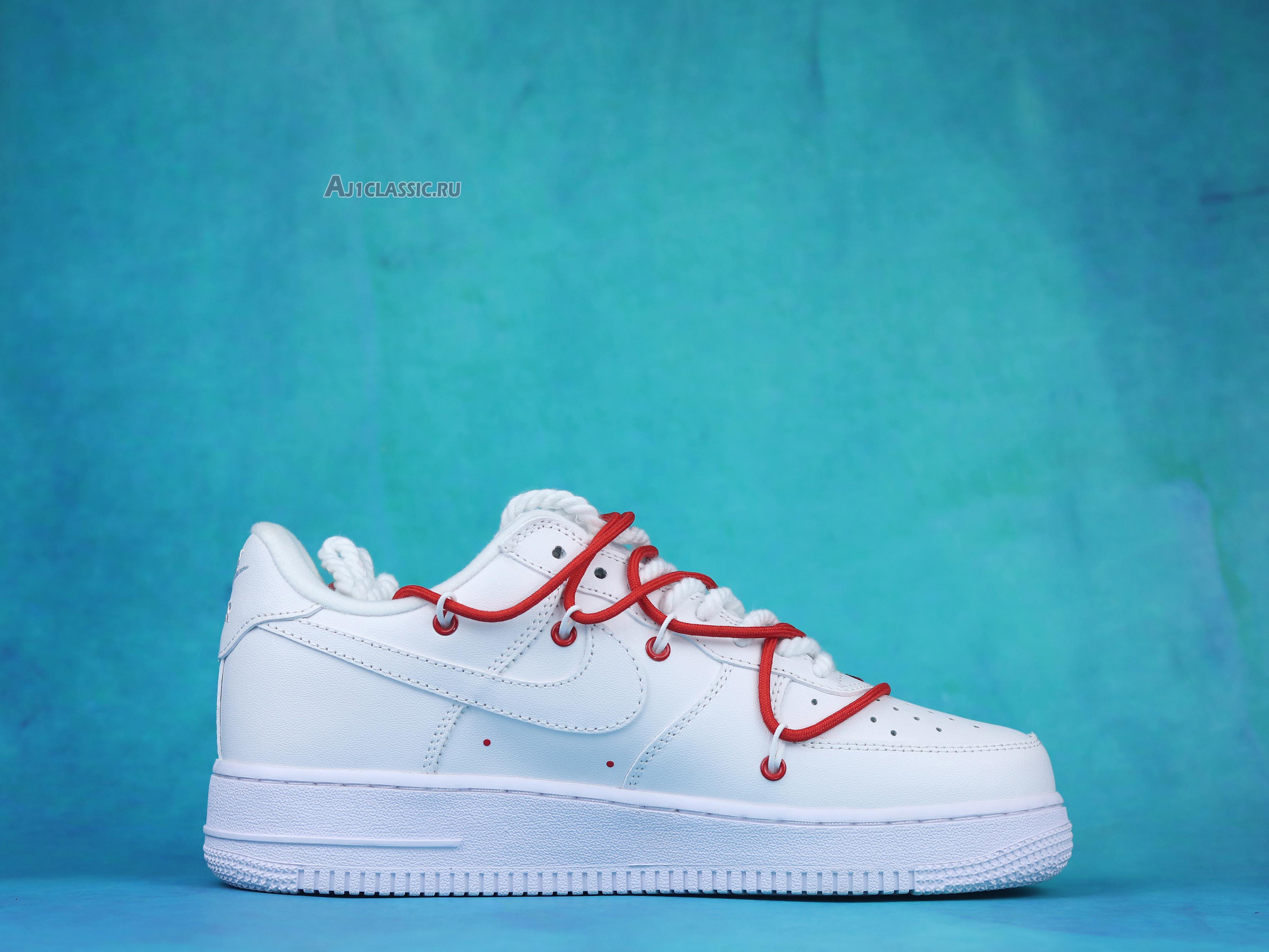 New Supreme x Nike Air Force 1 Low "White Red" CU9225-101 Shoes