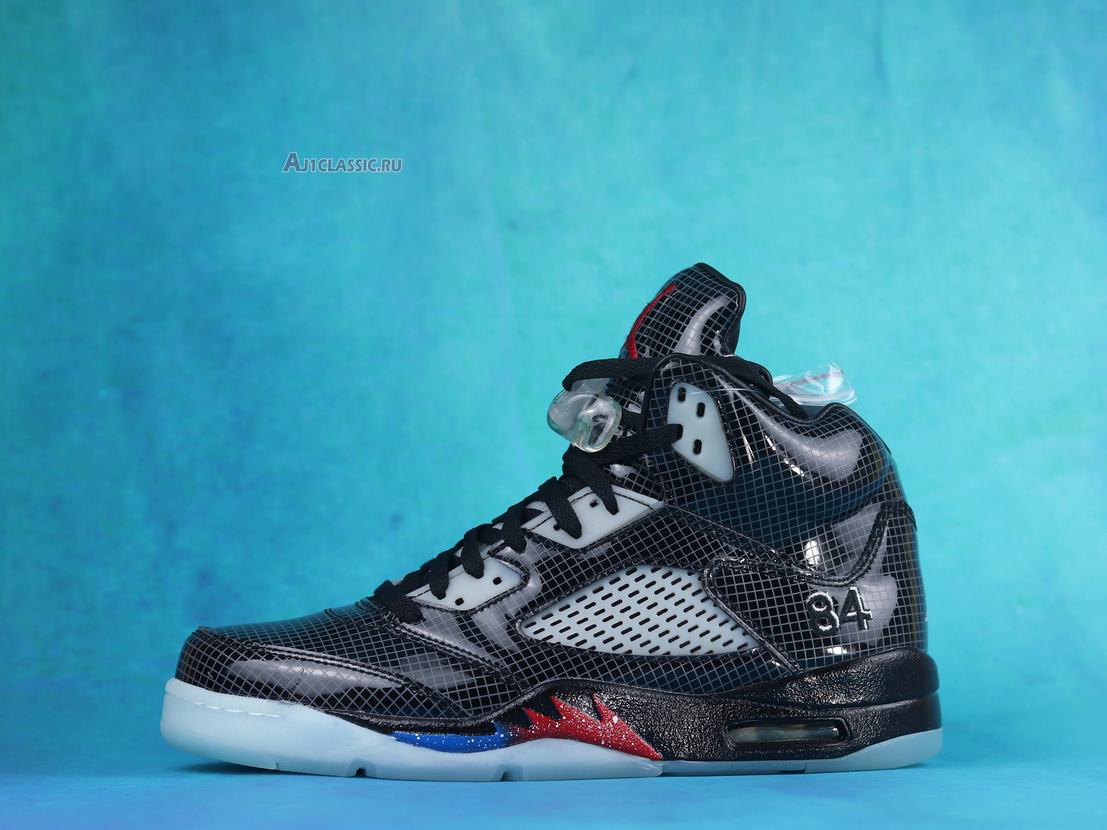 New Supreme x Air Jordan 5 Retro "Transformers - Black Ops"  HO15 MNJDLS 204 752667 Shoes