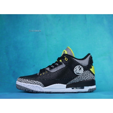 Air Jordan 3 Retro Oregon Pit Crew H011MNJDLS 594 Black/Yellow-Wht Sneakers