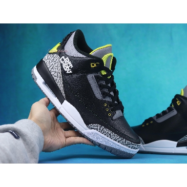 Air Jordan 3 Retro Oregon Pit Crew H011MNJDLS 594 Black/Yellow-Wht Sneakers