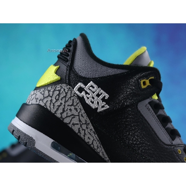 Air Jordan 3 Retro Oregon Pit Crew H011MNJDLS 594 Black/Yellow-Wht Sneakers