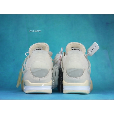 Off-White x Air Jordan 4 Retro SP Sail CV9388-100-2 Sail/Muslin/White/Black Mens Womens Shoes