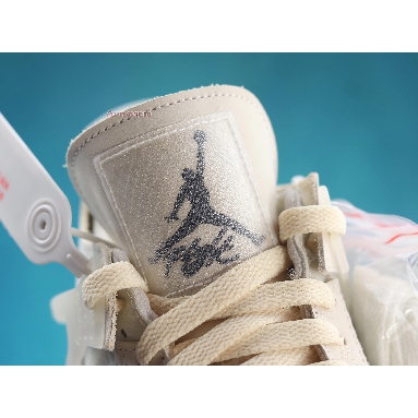 Off-White x Air Jordan 4 Retro SP Sail CV9388-100-2 Sail/Muslin/White/Black Mens Womens Shoes