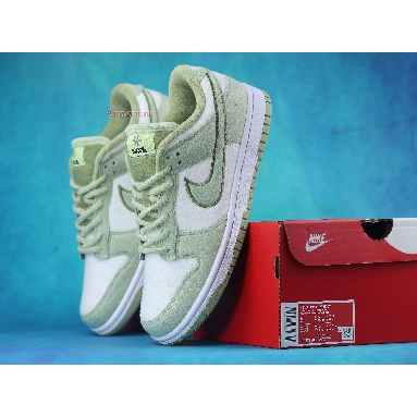 Nike Dunk Low SE Fleece - Honeydew DQ7579-300 Honeydew/Honeydew-Phantom-Alligator-White-Black Mens Womens Shoes