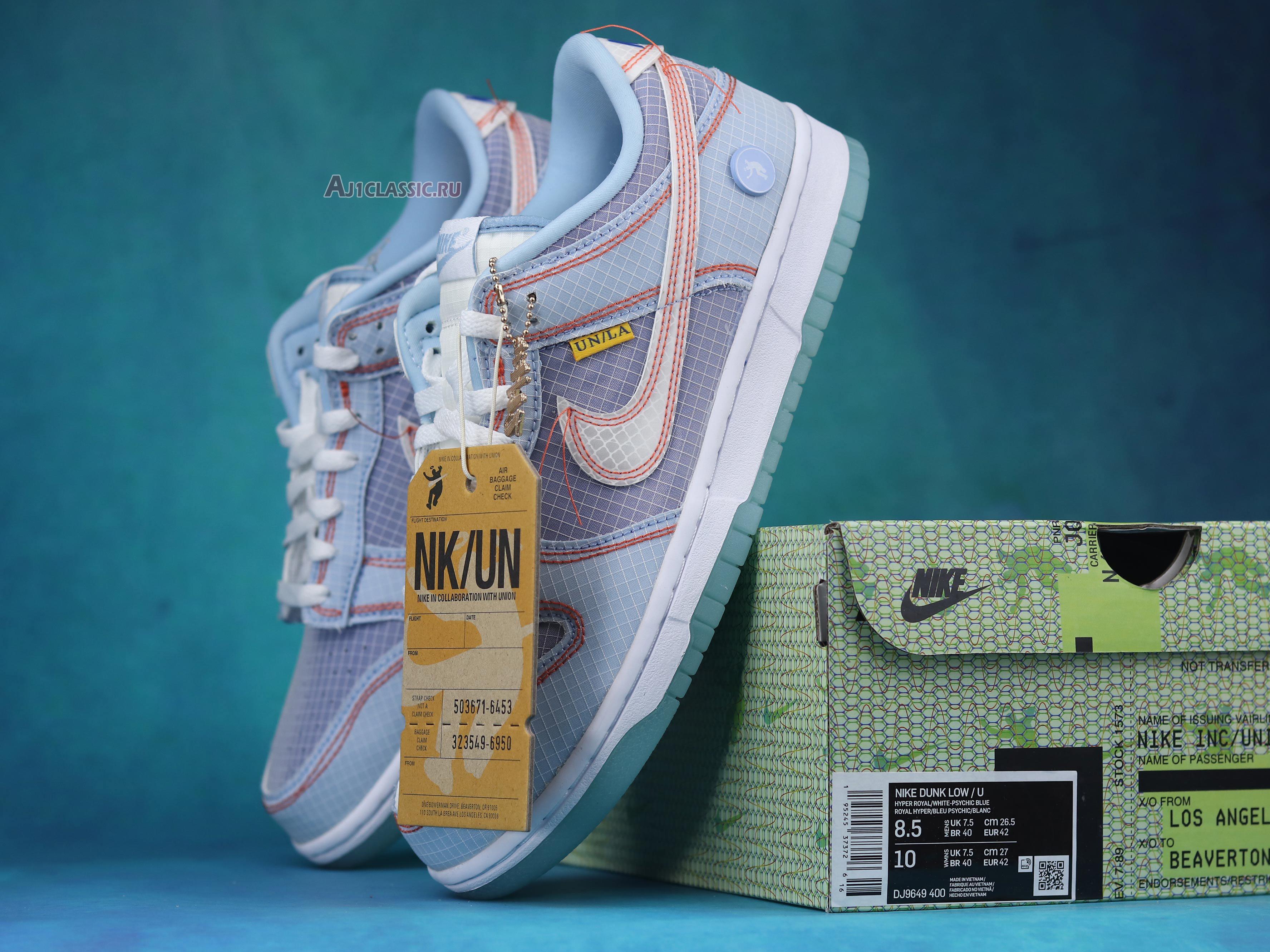 New Union LA x Nike Dunk Low "Passport Pack - Argon" DJ9649-400-2 Shoes