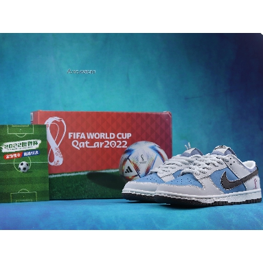 Nike SB Dunk Low FIFA World Cup Qatar 2022 AT2022-666 Light Grey/Blue/Brown Mens Womens Shoes