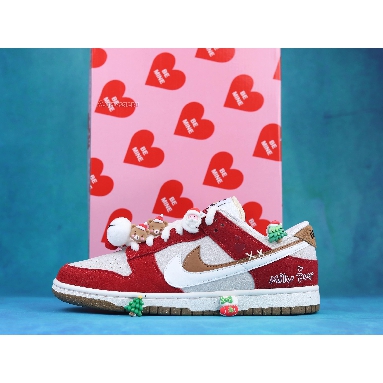 Nike Dunk Low SE 85 Christmas Milu Deer DO9457-112 Red-GreyMerry ChristMas/Milu Deer Mens Womens Shoes