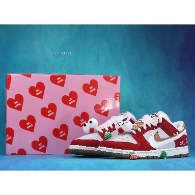 Nike Dunk Low SE 85 Christmas Milu Deer DO9457-112 Red-GreyMerry ChristMas/Milu Deer Mens Womens Shoes