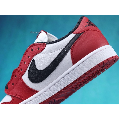 Air Jordan 1 Retro Low OG Chicago 705329-600-2 Varsity Red/Black-White Mens Womens Shoes