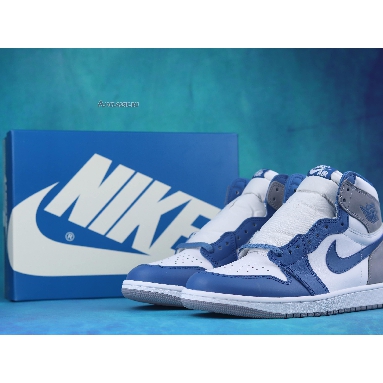 Air Jordan 1 Retro High OG True Blue DZ5485-410 True Blue/White/Cement Grey Mens Womens Shoes