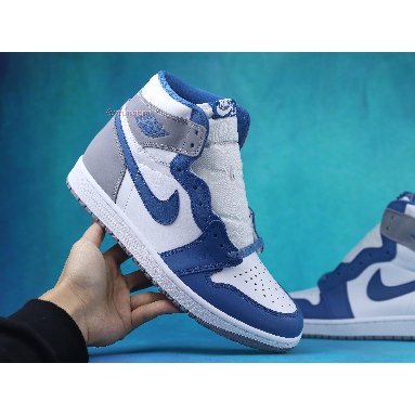 Air Jordan 1 Retro High OG True Blue DZ5485-410 True Blue/White/Cement Grey Mens Womens Shoes