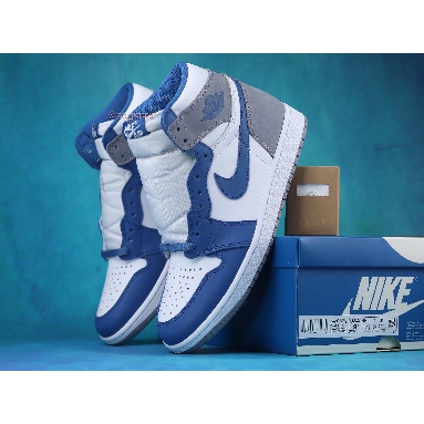 Air Jordan 1 Retro High OG True Blue DZ5485-410 True Blue/White/Cement Grey Mens Womens Shoes