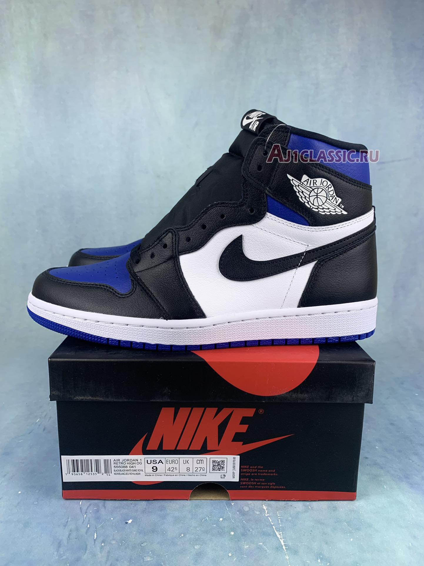 New Air Jordan 1 Retro High OG "Royal Toe" 555088-041-2 Shoes