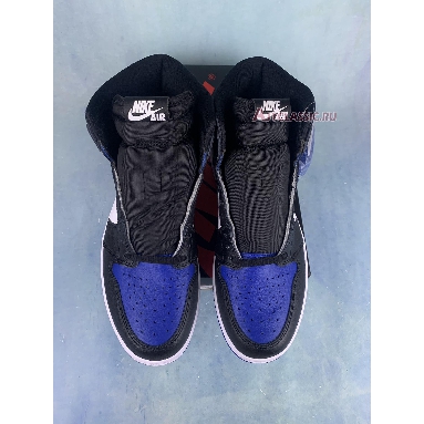 Air Jordan 1 Retro High OG Royal Toe 555088-041-2 Black/White-Game Royal-Black Mens Womens Shoes