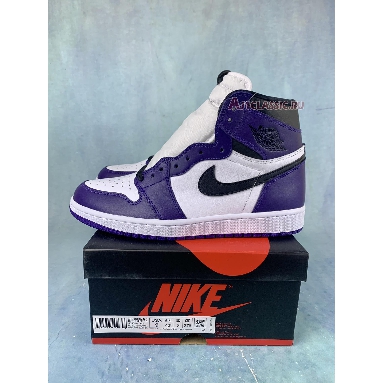 Air Jordan 1 High OG Court Purple 555088-500-2 Court Purple/White-Black Mens Womens Shoes