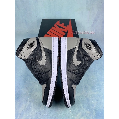 Air Jordan 1 Retro High OG Shadow 2018 555088-013-2 Black/Medium Grey-White Sneakers