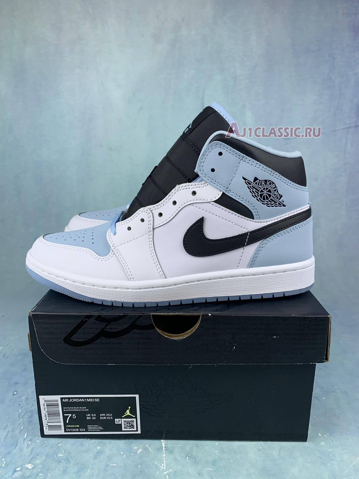 New Air Jordan 1 Mid SE "White Ice Blue" DV1308-104 Shoes