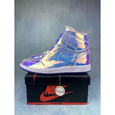 Air Jordan 1 High LV Prism 779425-991-2 Ice Blue/Purple/Multi-Color Mens Womens Shoes