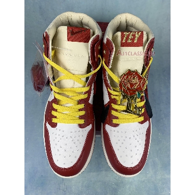 Teyana Taylor x Air Jordan 1 High Zoom Comfort 2 A Rose From Harlem FJ0604-601 Gym Red/Black/Summit White/Earth/Coconut Milk Mens Womens Shoes