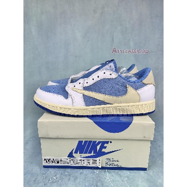 Travis Scott x Fragment x Air Jordan 1 Low UNC Blue DM7866-134 Blue/White/Sail Sneakers