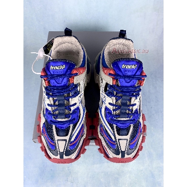 Balenciaga Track.2 Trainer Beige Blue Red 568615 W2GN2 8570 Beige/Blue/Red Mens Womens Shoes