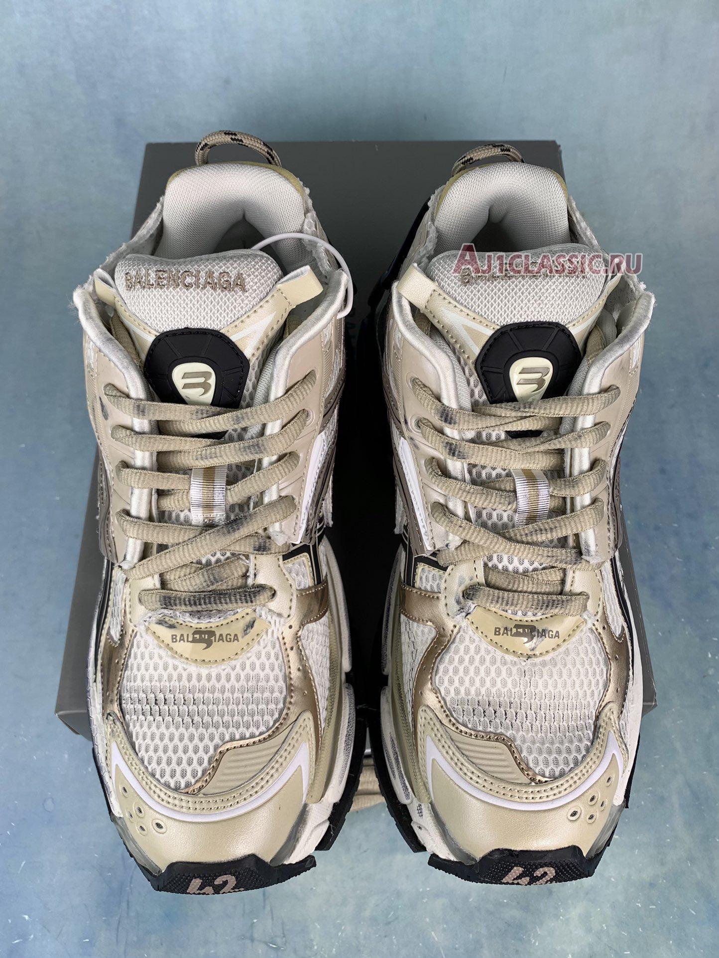 Balenciaga Runner Sneaker "Beige Black White" 677403 W3RB3 9891