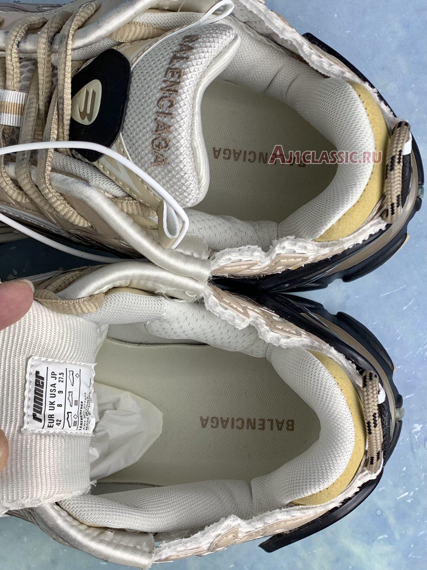 Balenciaga Runner Sneaker "Beige Black White" 677403 W3RB3 9891