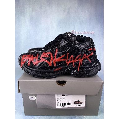 Balenciaga Runner Sneaker Graffiti - Black Red 772774 W3RBQ 1060 Black/Red Mens Womens Shoes