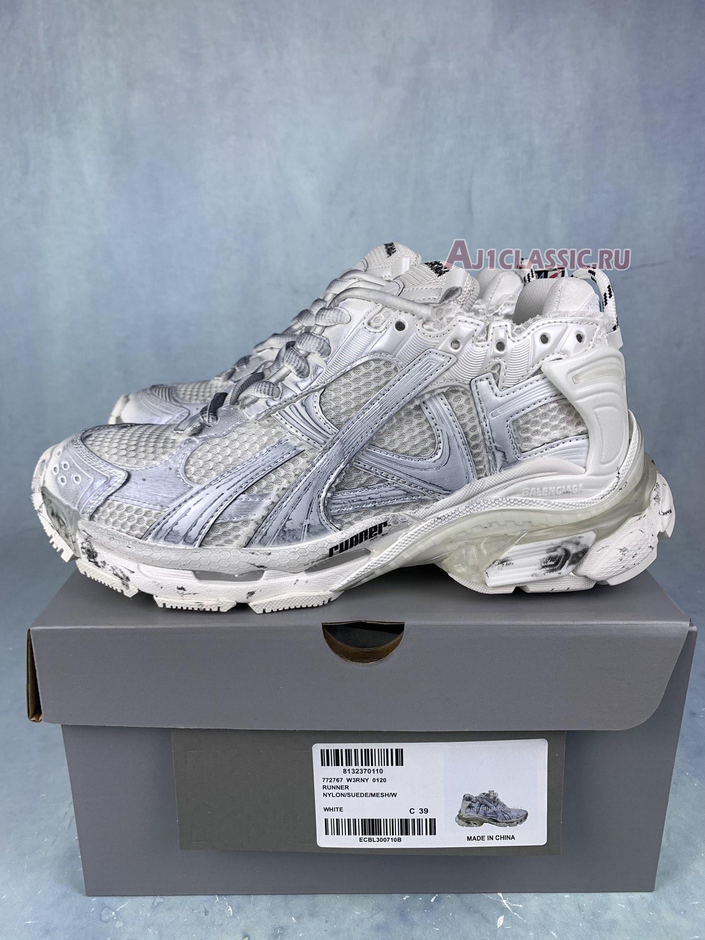 Balenciaga Runner Sneaker "White Gey Silver" 677403 W3RBL 8100-1