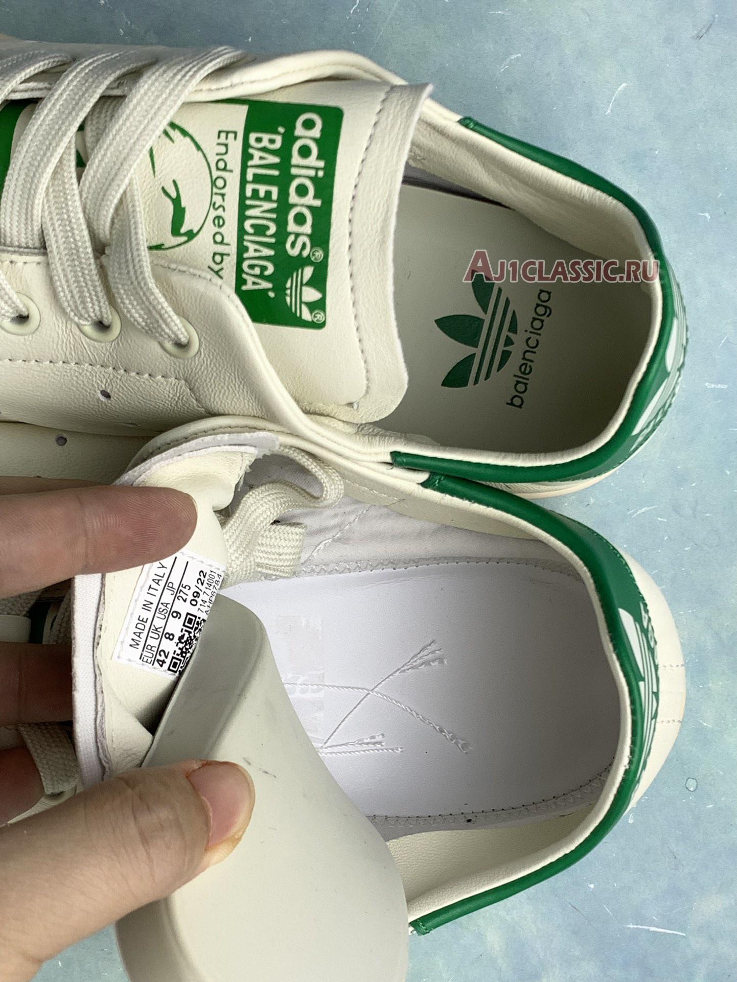 Adidas x Balenciaga Stan Smith "Worn-Out - Off White Green" 721835 WBDV4 9703