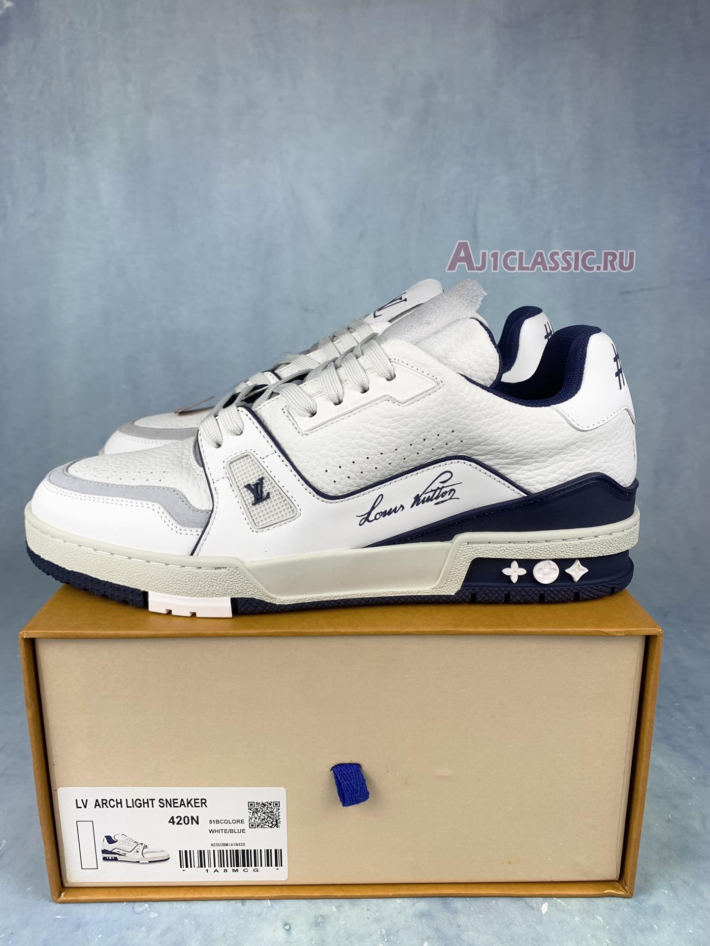 Louis Vuitton Trainer Low "#54 Signature - White Marine" 1ABNIL