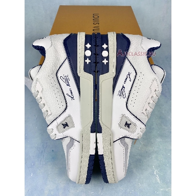 Louis Vuitton Trainer Low #54 Signature - White Marine 1ABNIL White/Marine Sneakers