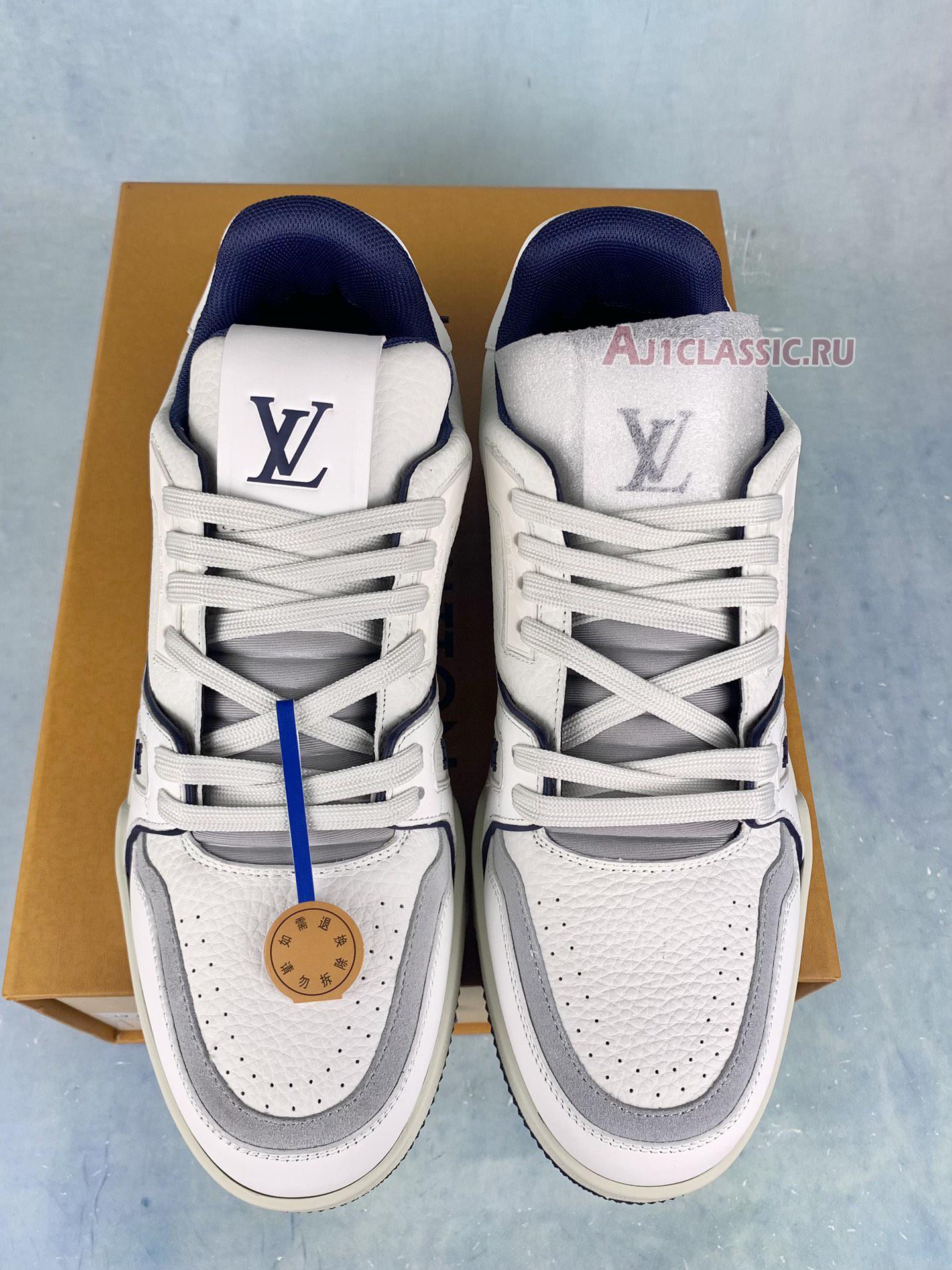 Louis Vuitton Trainer Low "#54 Signature - White Marine" 1ABNIL