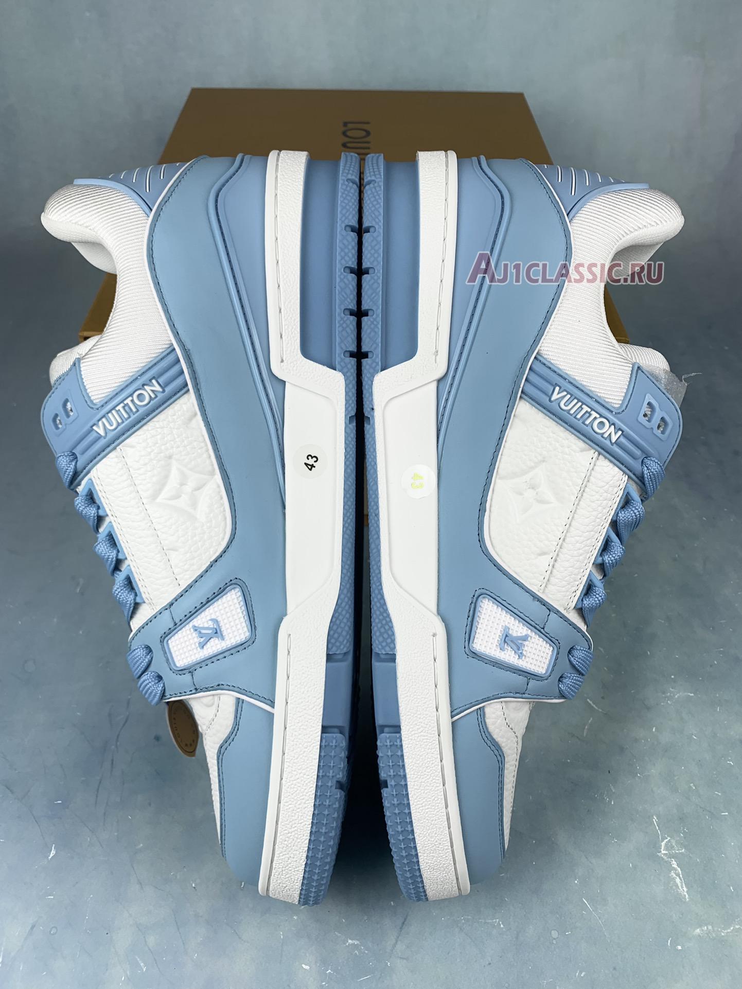 Louis Vuitton Trainer Low "White Sky Blue" 1AA6X4