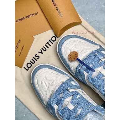 Louis Vuitton Trainer Low White Sky Blue 1AA6X4 White/Sky Blue Sneakers