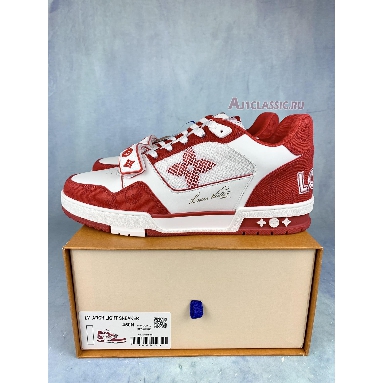 Louis Vuitton Trainer Sneaker Red 1ABLXJ Red/White Sneakers