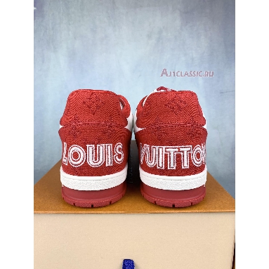 Louis Vuitton Trainer Sneaker Red 1ABLXJ Red/White Sneakers