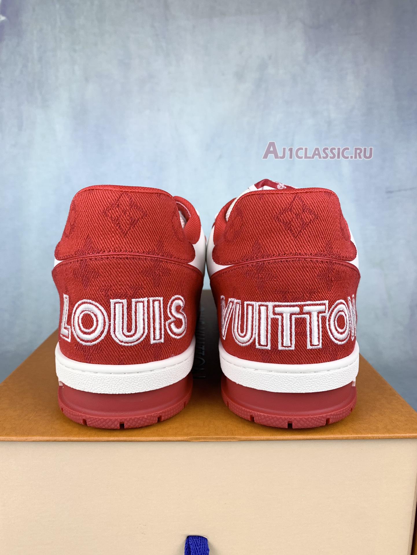 New Louis Vuitton Trainer Sneaker "Red" 1ABLXJ Shoes